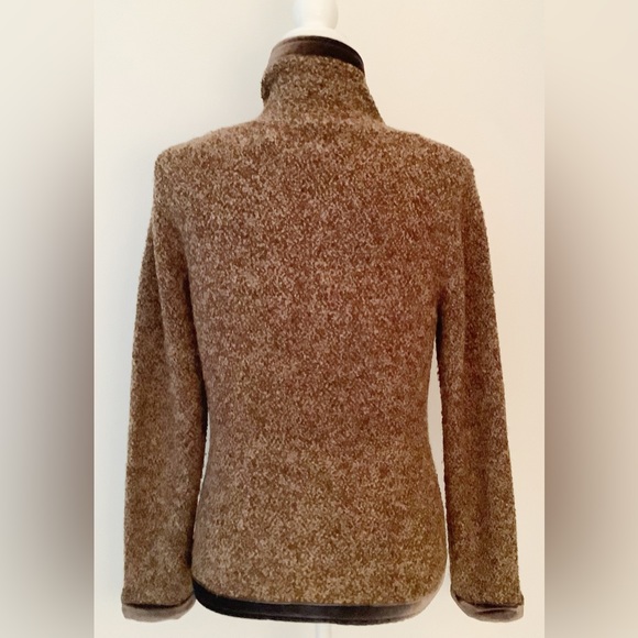 Anthropologie HWR Soft Boucle Velvet Cardigan Jacket Size Medium - Picture 3 of 7